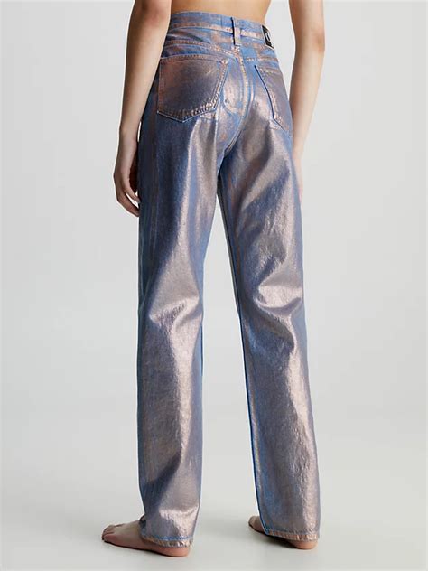 calvin klein metallic jeans